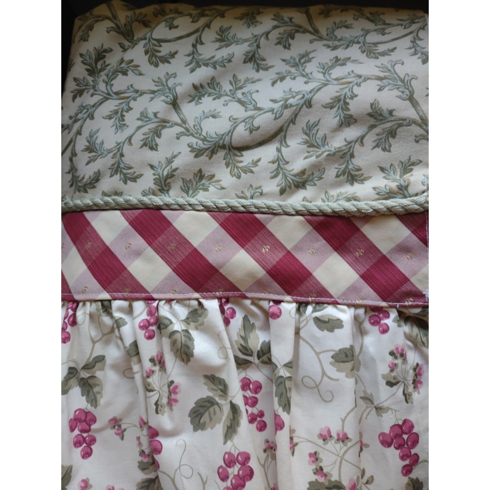 2 Vtg Drapes Curtains Lined 57" X 96" Homesewn Lined 1990's Retro Cottagecore